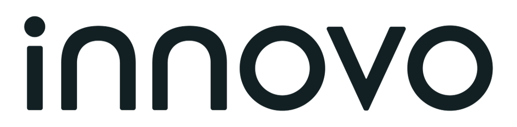 The logo for "innovo" displayed in lowercase, minimalist black text with a simple, modern design.