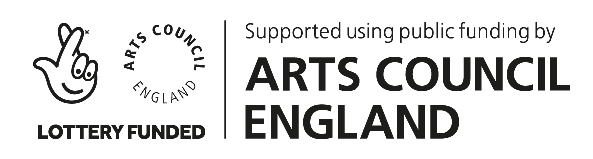 Logo for Arts Council England and Lottery Funding