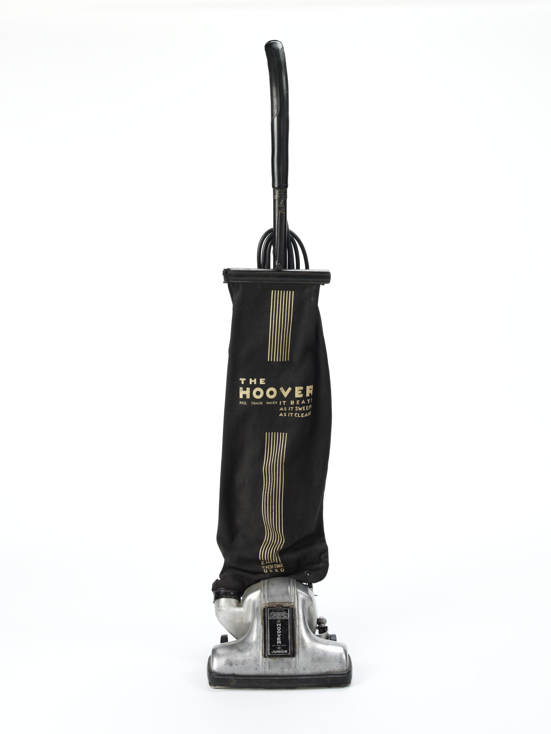 Stand up vacuum cleaner, black and silver